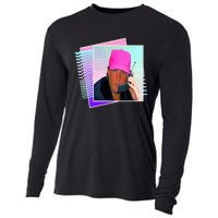 President Donald Trump Retro 80s 90s Graphic Cooling Performance Long Sleeve Crew