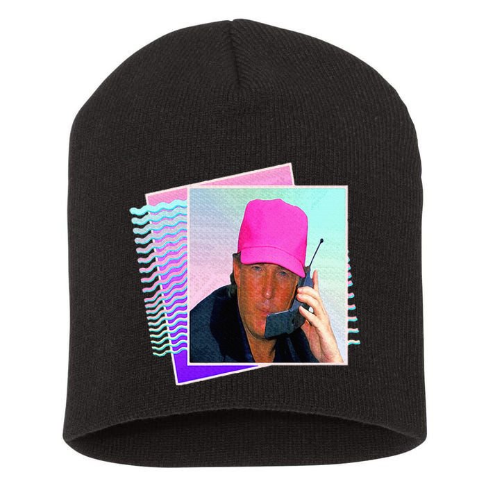 President Donald Trump Retro 80s 90s Graphic Short Acrylic Beanie