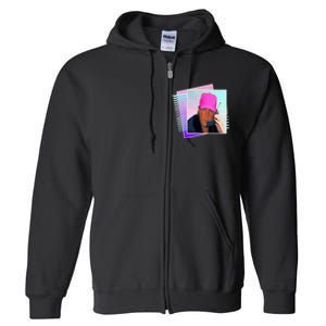 President Donald Trump Retro 80s 90s Graphic Full Zip Hoodie