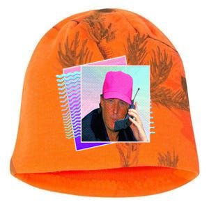 President Donald Trump Retro 80s 90s Graphic Kati - Camo Knit Beanie