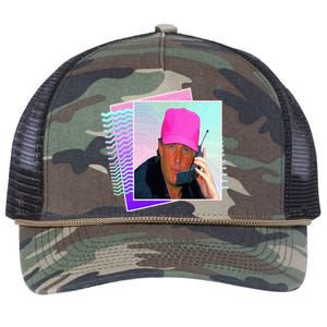 President Donald Trump Retro 80s 90s Graphic Retro Rope Trucker Hat Cap