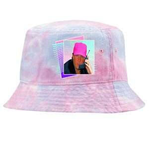 President Donald Trump Retro 80s 90s Graphic Tie-Dyed Bucket Hat