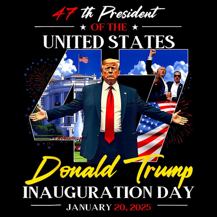 President Donald Trump Inauguration Day 2025 Photo Memorabilia Wool Snapback Cap