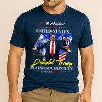 President Donald Trump Inauguration Day 2025 Photo Memorabilia Cooling Performance Crew T-Shirt