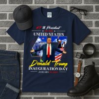 President Donald Trump Inauguration Day 2025 Photo Memorabilia Tall T-Shirt