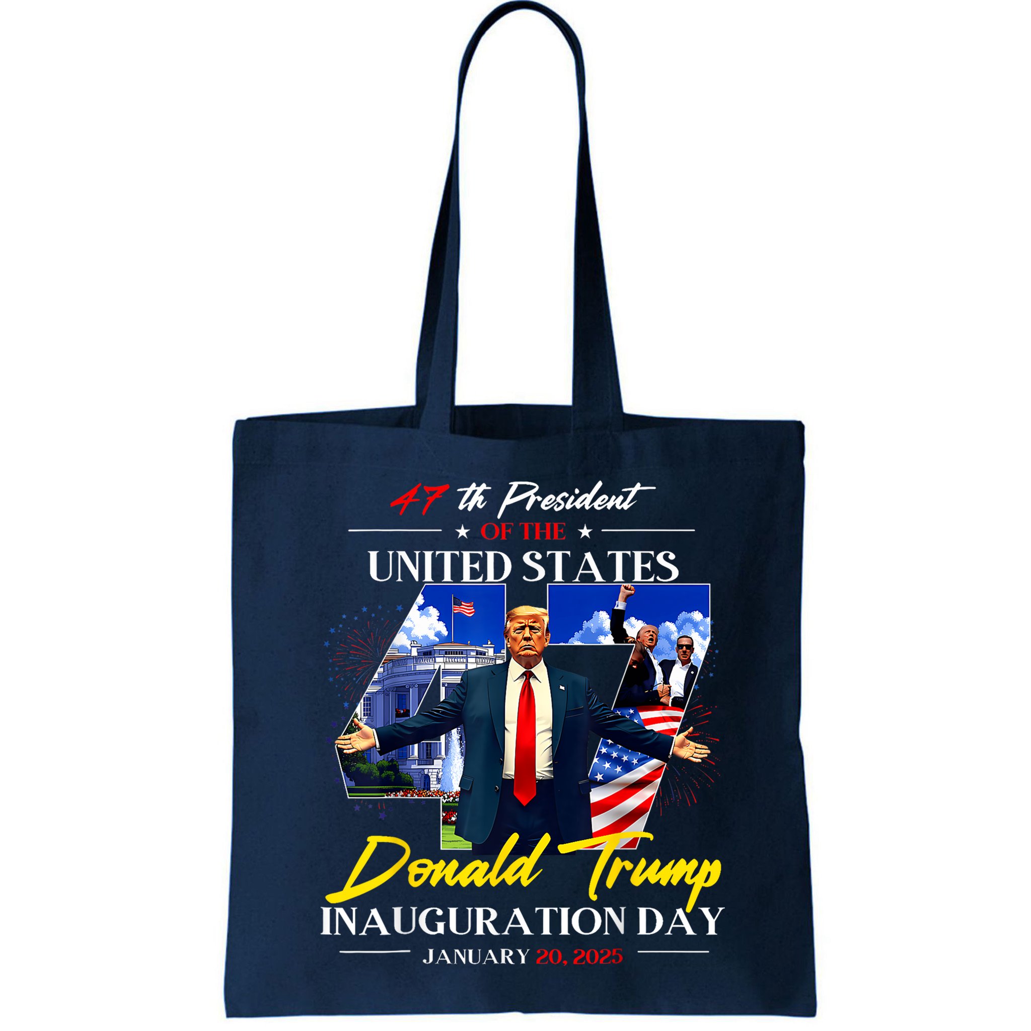 President Donald Trump Inauguration Day 2025 Photo Memorabilia Bag