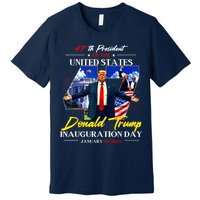President Donald Trump Inauguration Day 2025 Photo Memorabilia Premium T-Shirt