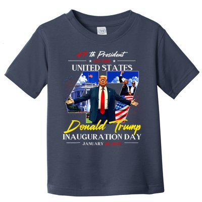 President Donald Trump Inauguration Day 2025 Photo Memorabilia Toddler T-Shirt