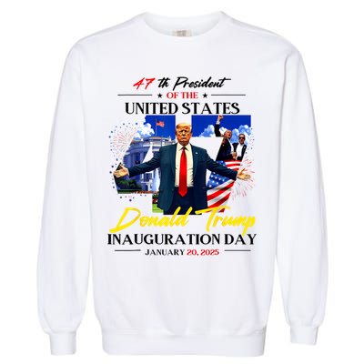 President Donald Trump Inauguration Day 2025 Photo Memorabilia Garment-Dyed Sweatshirt