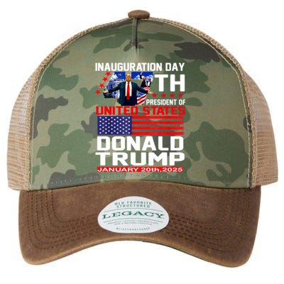 President Donald Trump Inauguration Day 2025 Memorabilia Legacy Tie Dye Trucker Hat