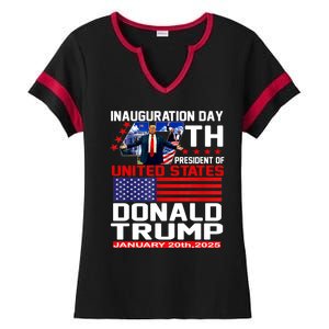 President Donald Trump Inauguration Day 2025 Memorabilia Ladies Halftime Notch Neck Tee