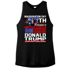 President Donald Trump Inauguration Day 2025 Memorabilia Ladies PosiCharge Tri-Blend Wicking Tank