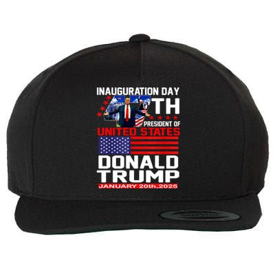 President Donald Trump Inauguration Day 2025 Memorabilia Wool Snapback Cap