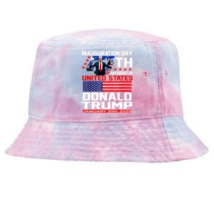 President Donald Trump Inauguration Day 2025 Memorabilia Tie-Dyed Bucket Hat