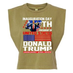 President Donald Trump Inauguration Day 2025 Memorabilia Garment-Dyed Women's Muscle Tee