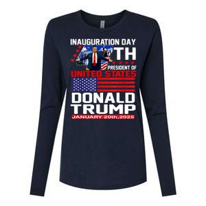 President Donald Trump Inauguration Day 2025 Memorabilia Womens Cotton Relaxed Long Sleeve T-Shirt