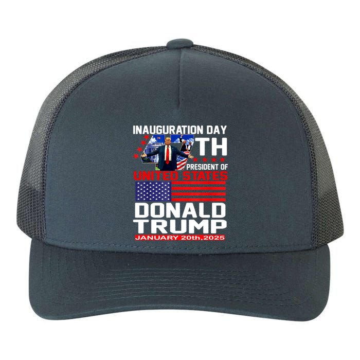 President Donald Trump Inauguration Day 2025 Memorabilia Yupoong Adult 5-Panel Trucker Hat