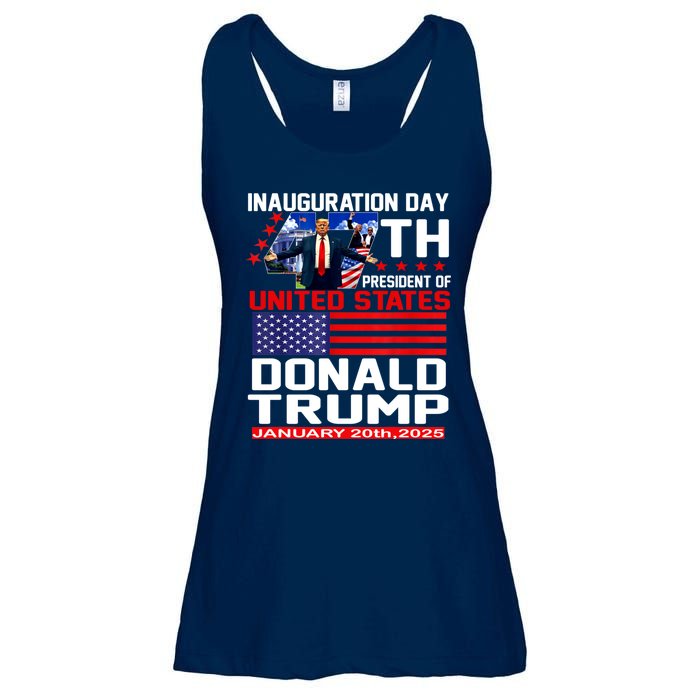 President Donald Trump Inauguration Day 2025 Memorabilia Ladies Essential Flowy Tank