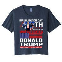 President Donald Trump Inauguration Day 2025 Memorabilia Women's Crop Top Tee