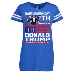 President Donald Trump Inauguration Day 2025 Memorabilia Enza Ladies Jersey Football T-Shirt