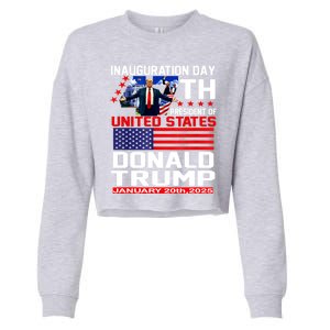 President Donald Trump Inauguration Day 2025 Memorabilia Cropped Pullover Crew