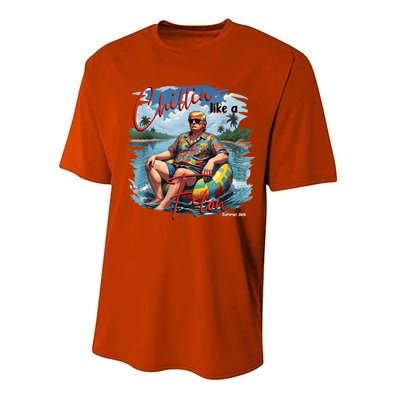 President Donald Trump Chillin Like A Felon Summer 2024 Performance Sprint T-Shirt