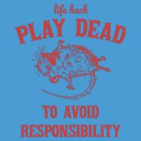 Play Dead To Avoid Responsibility Retro Tie Dye Hoodie