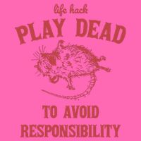 Play Dead To Avoid Responsibility Retro Stripe Pom Pom Beanie