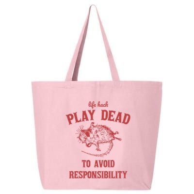 Play Dead To Avoid Responsibility Retro 25L Jumbo Tote