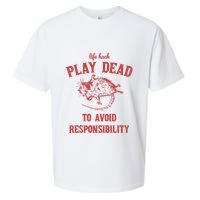Play Dead To Avoid Responsibility Retro Sueded Cloud Jersey T-Shirt