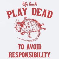 Play Dead To Avoid Responsibility Retro Sueded Cloud Jersey T-Shirt