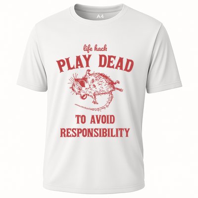 Play Dead To Avoid Responsibility Retro Performance Shirt