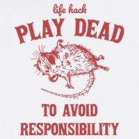 Play Dead To Avoid Responsibility Retro Bucket Hat