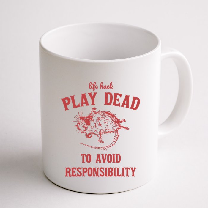 Play Dead To Avoid Responsibility Retro Mug