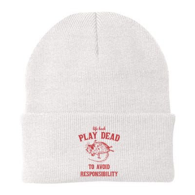 Play Dead To Avoid Responsibility Retro Beanie