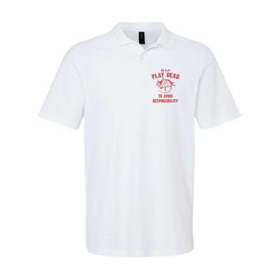 Play Dead To Avoid Responsibility Retro Polo