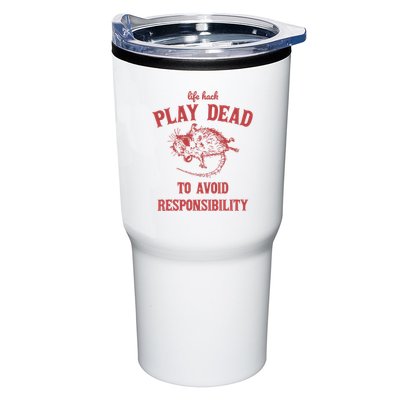Play Dead To Avoid Responsibility Retro Tumbler