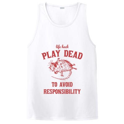 Play Dead To Avoid Responsibility Retro PosiCharge Competitor Tank
