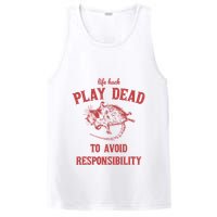 Play Dead To Avoid Responsibility Retro PosiCharge Competitor Tank