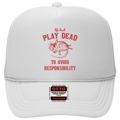 Play Dead To Avoid Responsibility Retro Trucker Hat