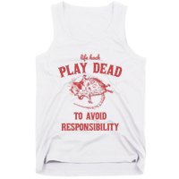 Play Dead To Avoid Responsibility Retro Tank Top