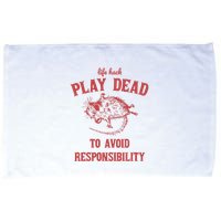 Play Dead To Avoid Responsibility Retro Microfiber Hand Towel