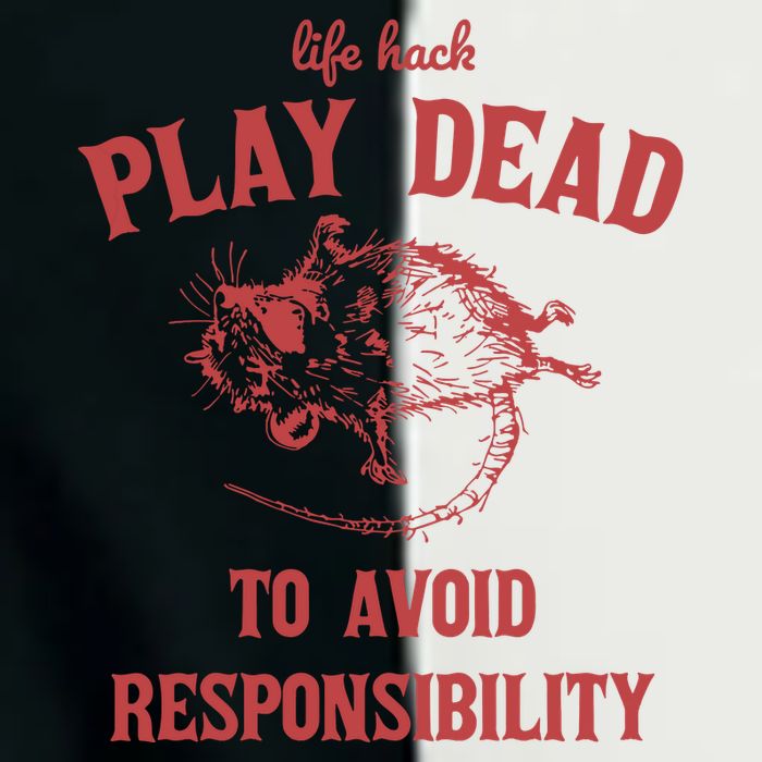 Play Dead To Avoid Responsibility Retro Infant Baby Jersey Bodysuit