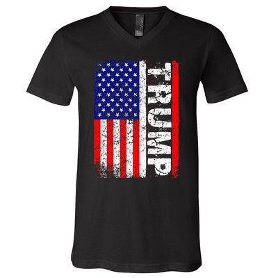 President Donald Trump Chillin Like A Felon Summer 2024 V-Neck T-Shirt