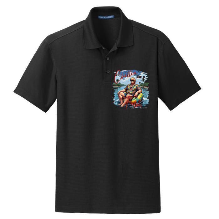 President Donald Trump Retro 80s 90s Graphic Dry Zone Grid Polo