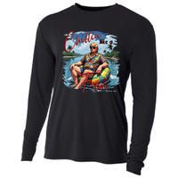 President Donald Trump Retro 80s 90s Graphic Cooling Performance Long Sleeve Crew