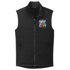 President Donald Trump Retro 80s 90s Graphic Collective Smooth Fleece Vest