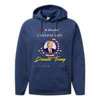 President Donald Trump Inauguration Day 2025 47th President Performance Fleece Hoodie