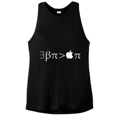 Pi Day There Exists Better Pie Greater Than Apple Pie  Pun Gift Ladies PosiCharge Tri-Blend Wicking Tank
