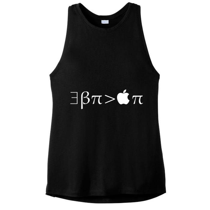 Pi Day There Exists Better Pie Greater Than Apple Pie  Pun Gift Ladies PosiCharge Tri-Blend Wicking Tank